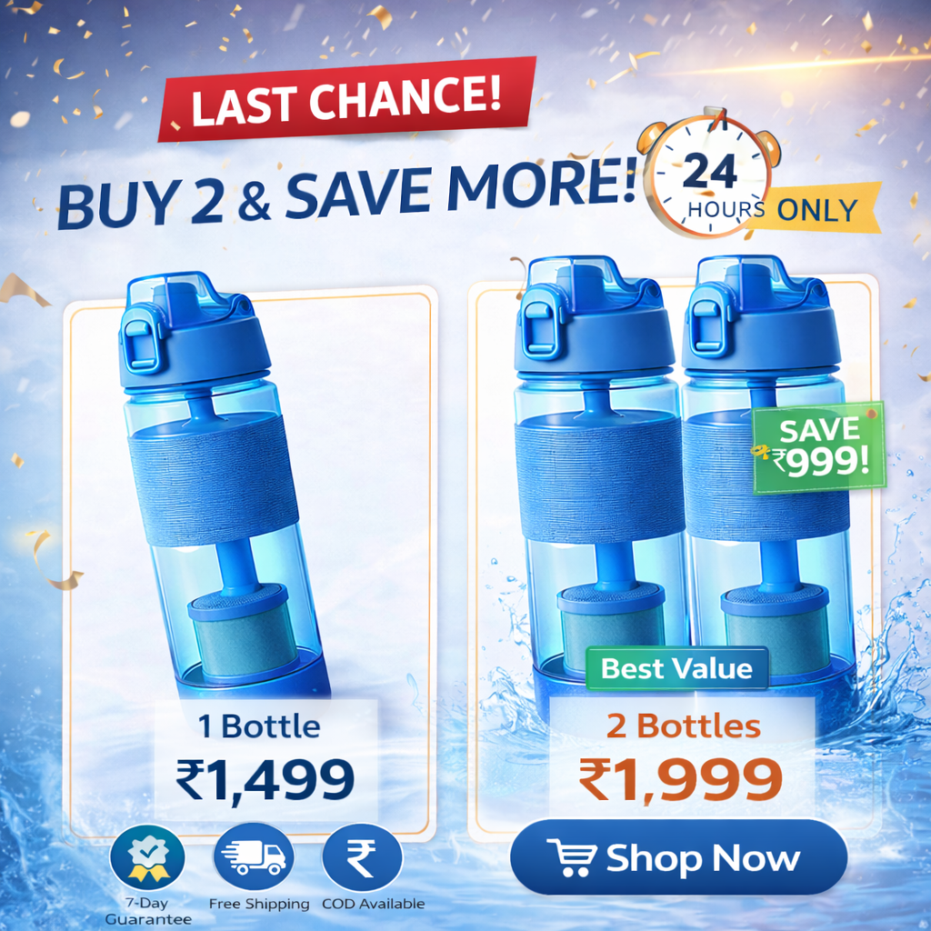 Alkaline Water Bottle – Mineral Rich Water for Daily Hydration & Stomach Comfort