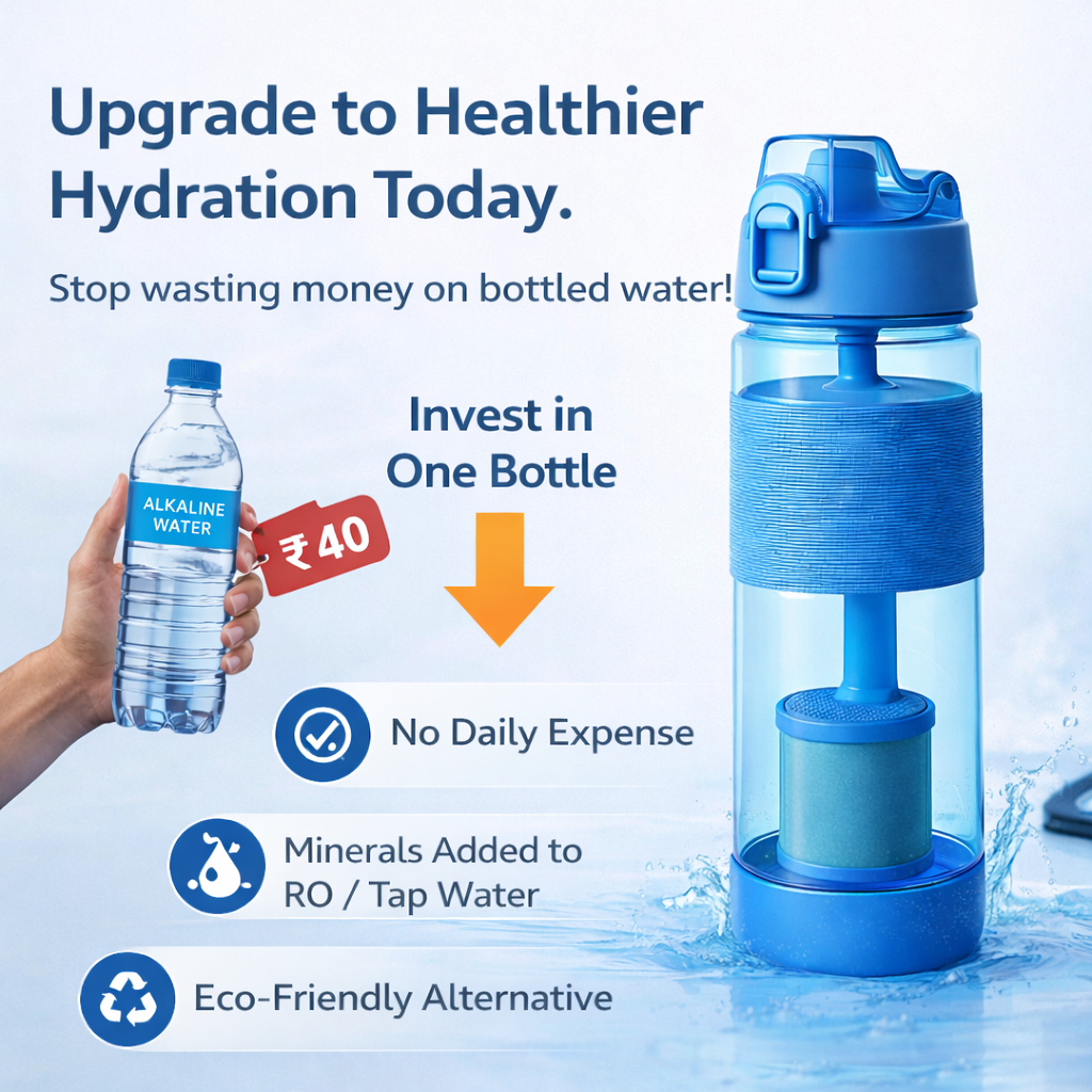 Alkaline Water Bottle – Mineral Rich Water for Daily Hydration & Stomach Comfort